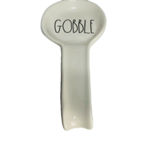 Rae Dunn Artisan Collection &quot;Gobble&quot; Large Spoon Rest Ivory Ceramic New - £10.75 GBP