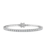 9 Carat Round Cut FG VS Lab Grown Diamond Tennis Bracelet 4 Prong 14K Gold. - £2,847.23 GBP