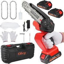 Mini Chainsaw, Mini Chainsaw 6 Inch Cordless with Battery Powered, Electric - £37.43 GBP