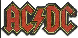 AC/DC logo cut out 2015 - shaped WOVEN SEW ON PATCH - official merchandise ANGUS - £3.96 GBP