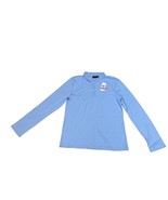 Nautica Girl’s Blue Interlock Long Sleeve Polo Uniform Shirt Plus Size X... - $23.07