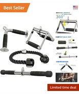 High-Quality Steel Cable Machine Attachments - V-Handle &amp; Tricep Rope In... - $1,539.17 MXN