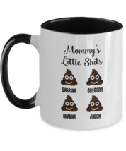 Mom Mug Mommy&#39;s Little S**** Mom Gift Personalized Mom Coffee Mug Two Toned Cup - £17.53 GBP