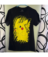 Men&#39;s Pokemon Pikachu Lightning Portrait T-Shirt Small - £10.95 GBP