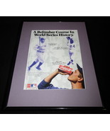 Babe Ruth Willie Mays 1991 Coca Cola Coke Framed 11x14 ORIGINAL Advertis... - £27.24 GBP