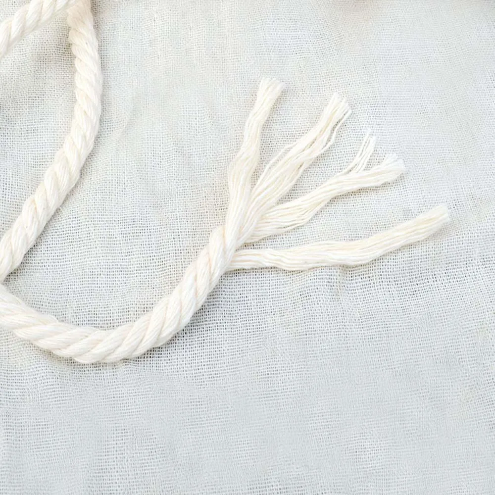 House Home Arame Cord 1/2/3/4/5/6/8/10/12mm Natural Cotton Cord Twisted Arame Ro - £19.61 GBP