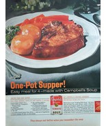 Campbell’s Tomato Soup One Pot Supper Print Magazine Advertisement 1966 - $6.84 CAD