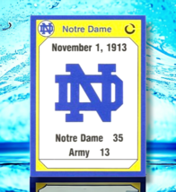 1990 Collegiate Collection Notre Dame 1913 Army Notre Dame Fighting Irish #197 - £0.99 GBP