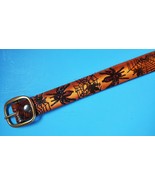 SPIDER SCENE Leather Belt &amp; Functional Center Bar Buckle - All Sizes - €25,39 EUR