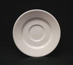 Classic Style White Demitasse 5-1/4&quot; Saucer Plate Unknown Maker - £7.13 GBP
