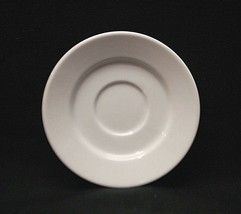 Classic Style White Demitasse 5-1/4&quot; Saucer Plate Unknown Maker - £7.08 GBP