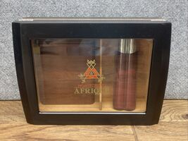 MONTECRISTO AFRIQUE CIGAR HUMIDOR Case With Closing Lid Glass + Extras C... - $59.39
