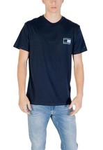 Tommy Hilfiger Jeans Men T-Shirt Blue Designer Logo Tee 2025 Collection - $52.04 CAD