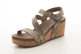 Corkys Footwear women&#39;s spring fling wedge sandal in Cognac - size 10 - £37.76 GBP