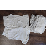 Lot of 17 Infant One Piece, various brands &amp; sizes. White - $19.75