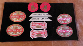 Lot of 10 unused Cigar band Labels 2 each San Feldo; Colorado, Havana, Imperial - £4.47 GBP