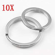 10PCS New Connectors 32mm Clasps Stainless Steel Chain Loop Keychain Spl... - £7.43 GBP