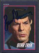 Leonard Nimoy Signed 1991 Star Trek 25TH Anniversary Card #95 Spock Impel Jsa - £325.01 GBP