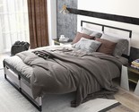 Metal Platform Bed Frame With Headboard, 13 Inches King Size Bed Frame, ... - $277.99