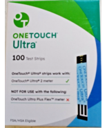 ONE TOUCH ULTRA TEST STRIPS,  BOX of 100,  EXP DATE 10/31/2026,  FACTORY... - $56.40 CAD
