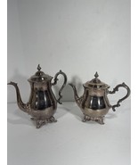 Set Of 2 Gorham E P Silver Vintage Tea or Coffee Pot YH372 And YH370 Stu... - £114.98 GBP