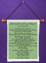 How To Grow A Girl Scout Volunteer - Personalized Wall Hanging (785-1) - $19.99