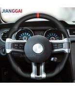 Car Steering Wheel For Mustang 2010 2011 2012 2013 2014 Mustang Full Lea... - $435.01