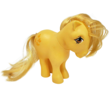 Vintage 1982 Hasbro My Little Pony G1 Earth Ponies Yellow Butterscotch Butterfly - £21.57 GBP