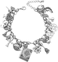 Fairytale Lucky Charms Cuff Bangle Bracelet  - £18.71 GBP