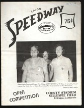 Cajon Speedway Stock Car Race Program 10/7/1978-County Stadium at Gillespie F... - £48.07 GBP