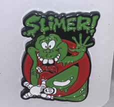 Ghostbusters Slimer With Stay Puff Marshmellow Man Enamel Hat Lapel Pin - £5.50 GBP