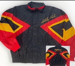 Vintage 90s NASCAR Windbreaker Jacket Kodak Film Racing Sterling Marlin ... - $42.16