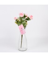 AXHXNINT Artificial Pink Flowers Premium Lifelike Floral Arrangement For... - $16.00