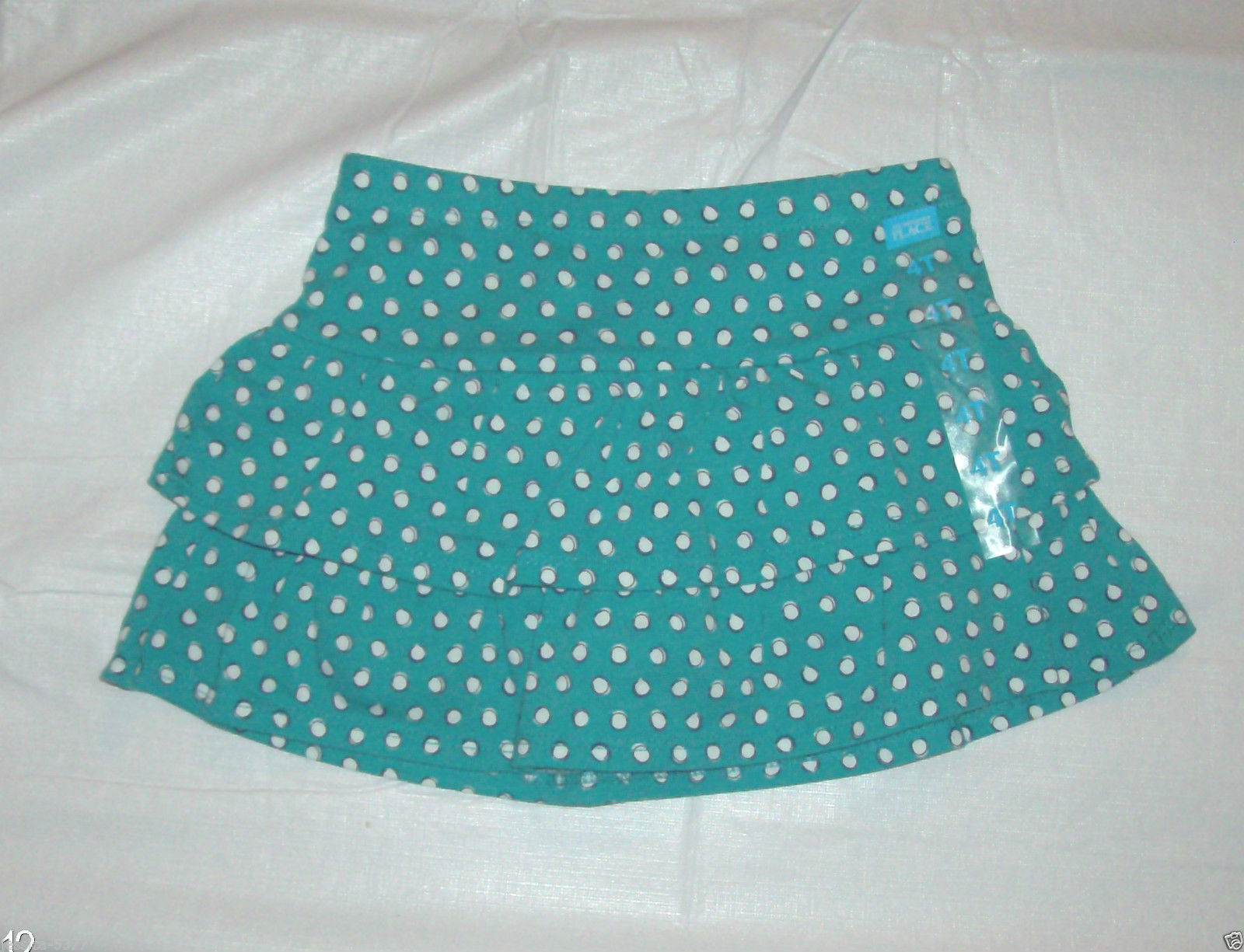 Primary image for Infant Girls Childrens Place Skort Blue with Polka Dots Sz 6-9M 18-24M 4T NWT