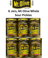 &quot;Mt Olive Whole Sours Pickles - 16 Oz - Case of 6 - Fresh and Crunchy Pi... - £23.85 GBP