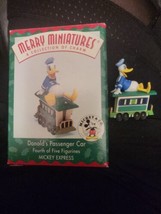 Hallmark Merry Miniatures Mickey Express Donald&#39;s Passenger Car Figurine 1998 - £7.09 GBP