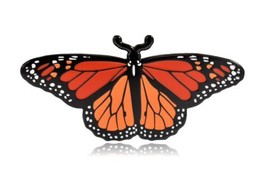 Monarch Butterfly Hard Enamel Lapel Pin - £7.91 GBP