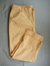 Talbots pants cropped Capri Size 16 peach melon flat front inseam 23-1/2&quot; - $17.59