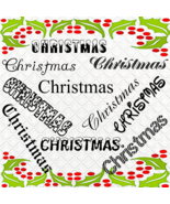 Christmas Words-Digital ClipArt-PNG-Art Clip-Gift Tag-Notebook-T Shirt-P... - $5.00