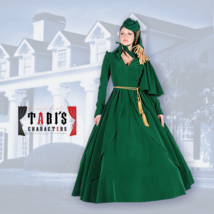 Old South Green Curtain Dress (Scarlett&#39;s Drapes) - £319.73 GBP