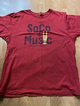 Southern Comfort SoCo + Music Maroon Women’s Size X-Large T Shirt - £7.12 GBP