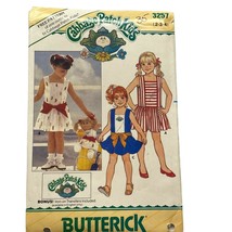 Butterick 3257 Cabbage Patch Kids CPK Girls Clothing Dresses Sz 2-3-4 Se... - £6.03 GBP