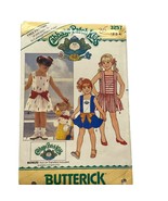 Butterick 3257 Cabbage Patch Kids CPK Girls Clothing Dresses Sz 2-3-4 Se... - £6.03 GBP