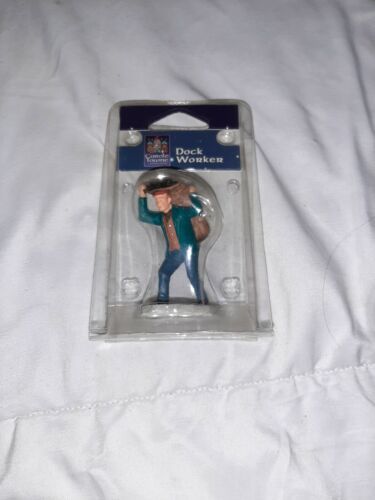 Lemax 2001 Dock Worker Carole Towne Collection #12487 Retired Collectable - $24.99