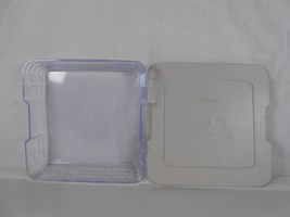 Longaberger 8&quot; Square Hard Basket Liner Protector and Lid (40697) &amp; (40687) - $256.77 MXN