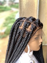 Knotless Braids, Full Lace Wig, Synthetic Hair, Braided Wig For Black Wo... - $346.50