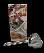 Norpro Fattigmann Cookie Cutter Cast Iron &amp; Stainless Steel 3287 Norwegian New - £15.02 GBP