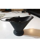 Miniature Cast Iron Coal Bucket 3&quot;  ash tray Toothpick Holder Doll House - $13.85