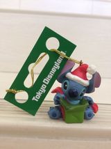 Disney Stitch Figure Christmas Ornament. Happy Gift Theme. pretty and rare - £28.06 GBP