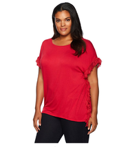 Love Scarlett Womens Plus Size Fringe Accent Tees - $22.50